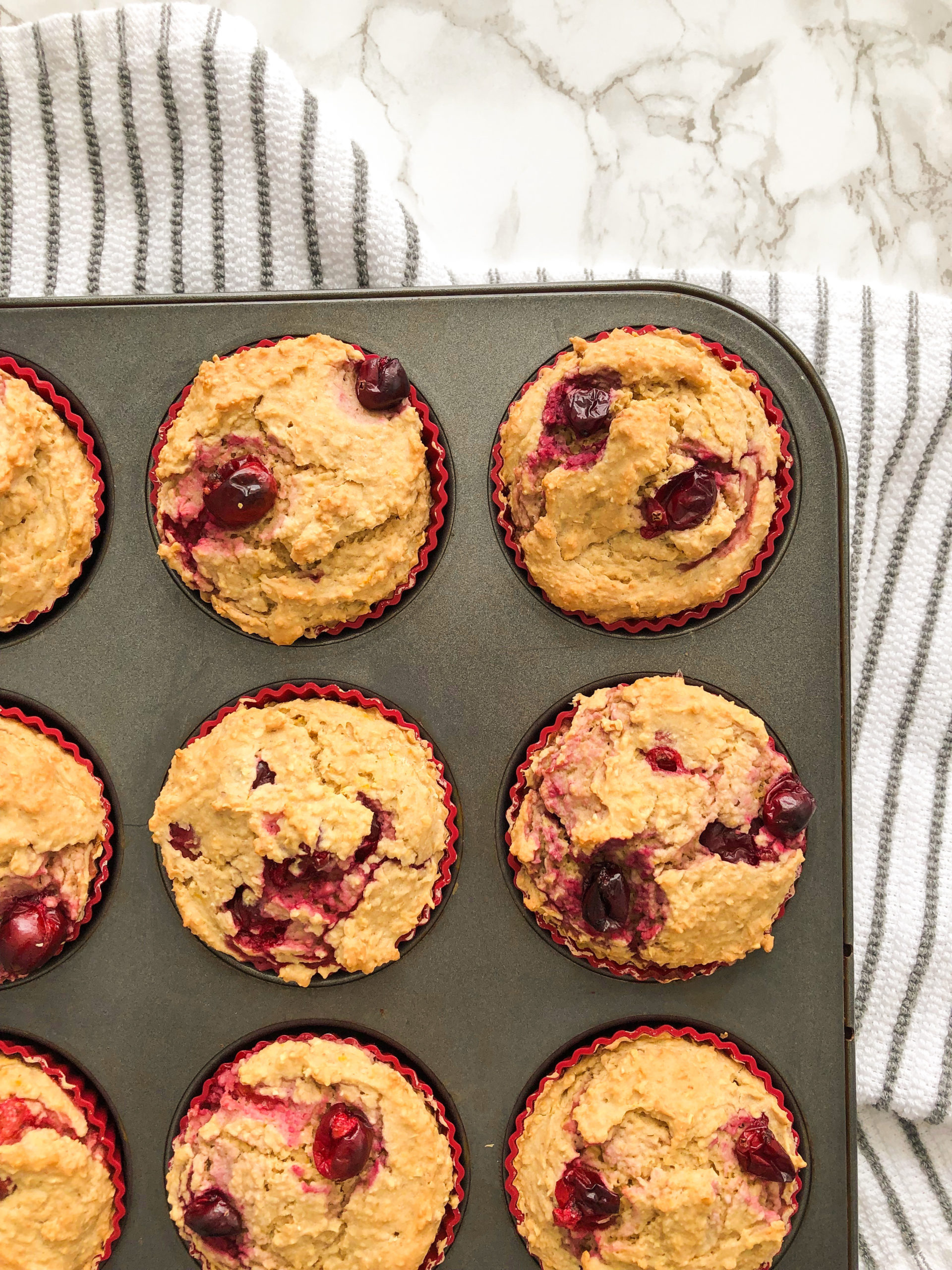 Vegan Lemon Cranberry Muffins - Live Simply Healthy