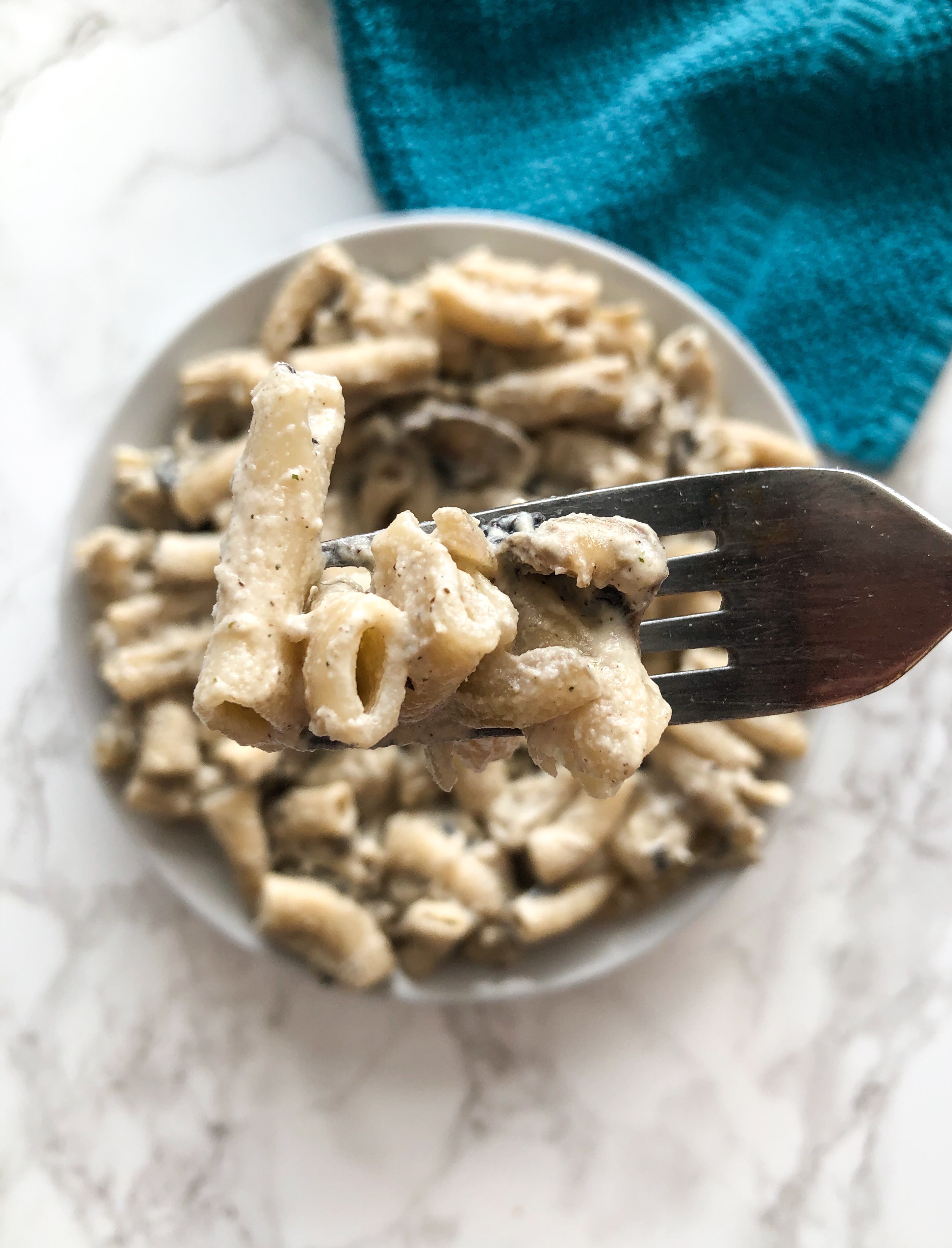 Creamy Vegan Mushroom Pasta Sauce - Live Simply Healthy