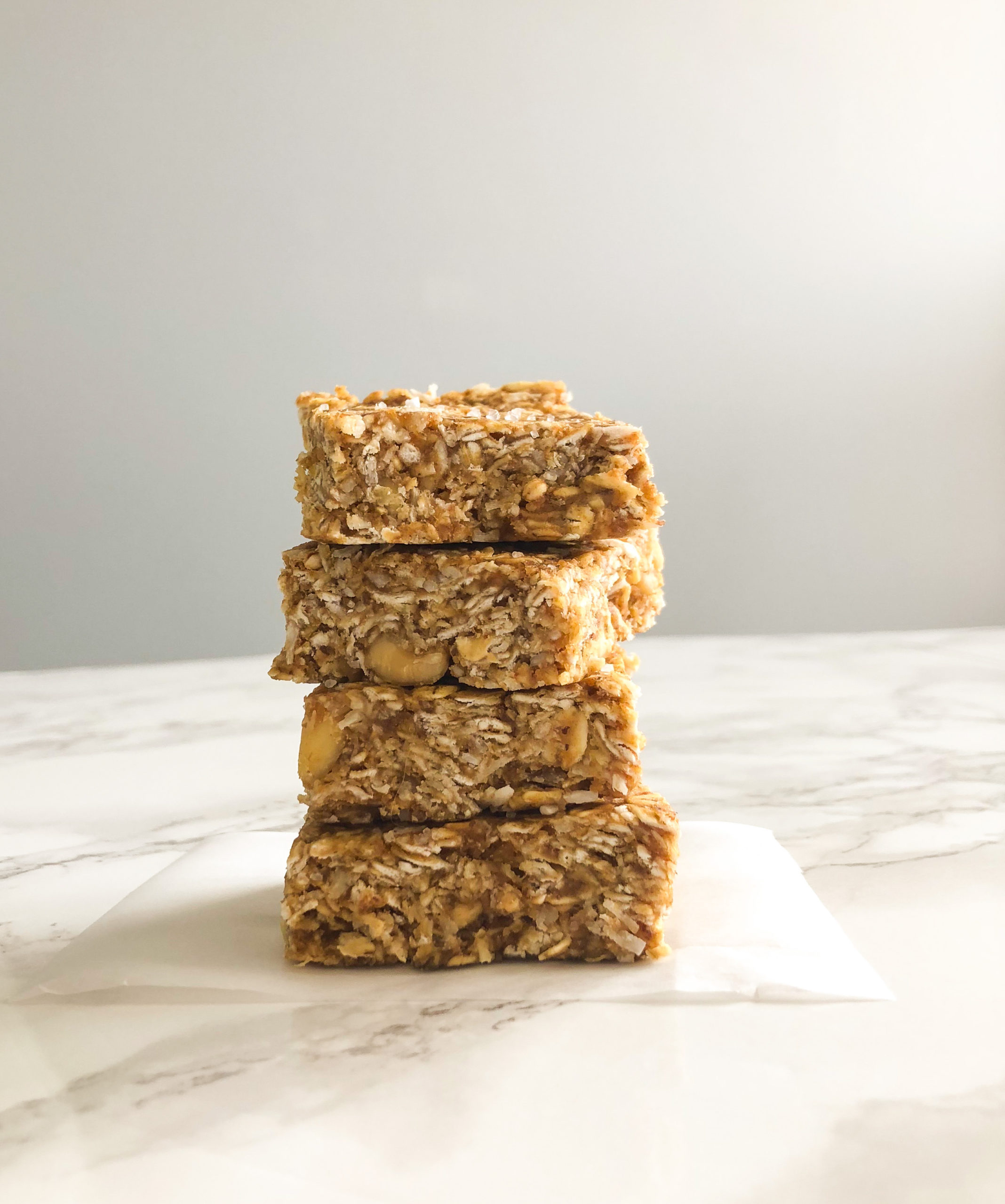 Sweet and Salty Peanut Bars (V + GF + RSF) - Live Simply Healthy
