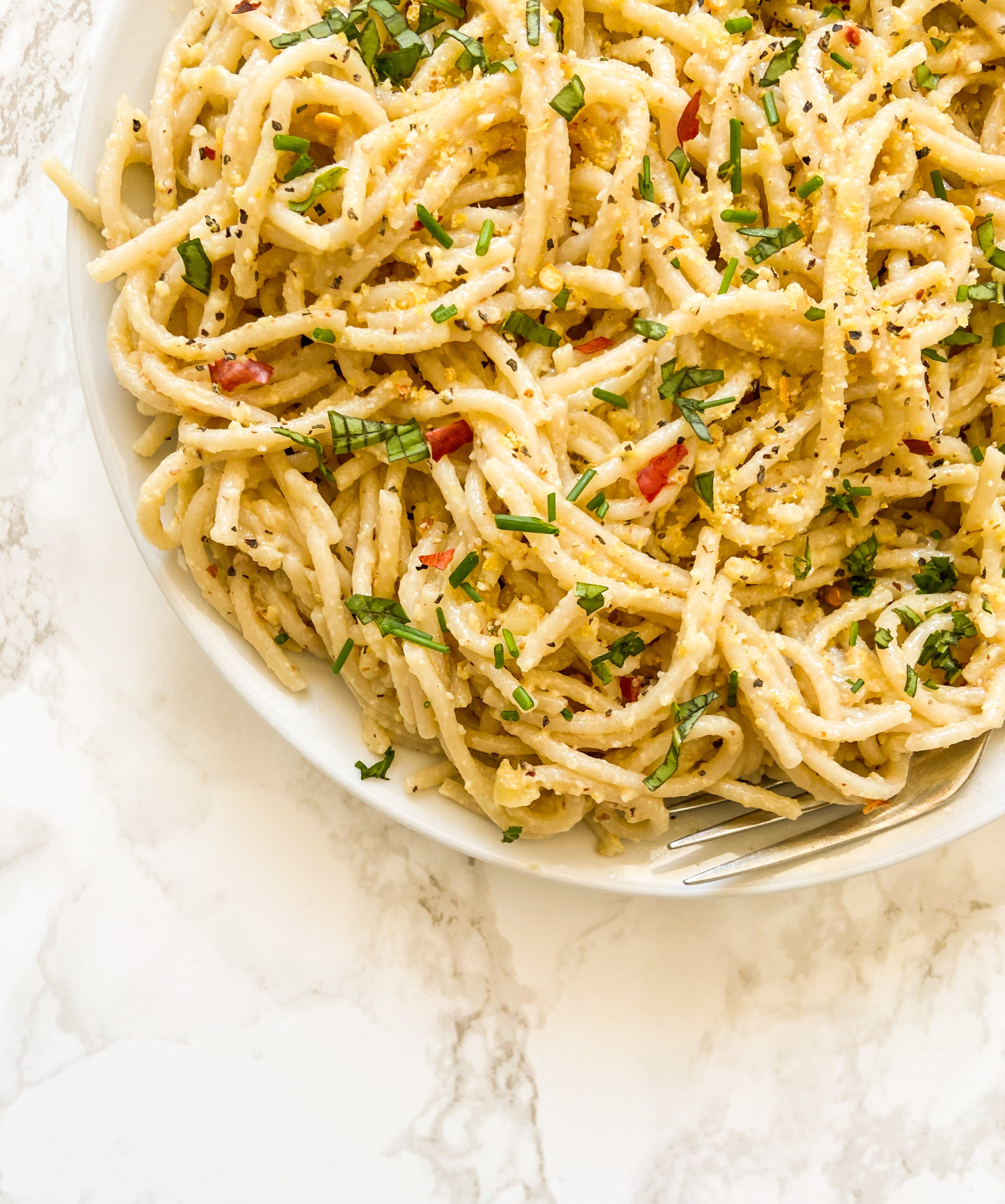 Vegan Spaghetti Aglio E Olio - Live Simply Healthy