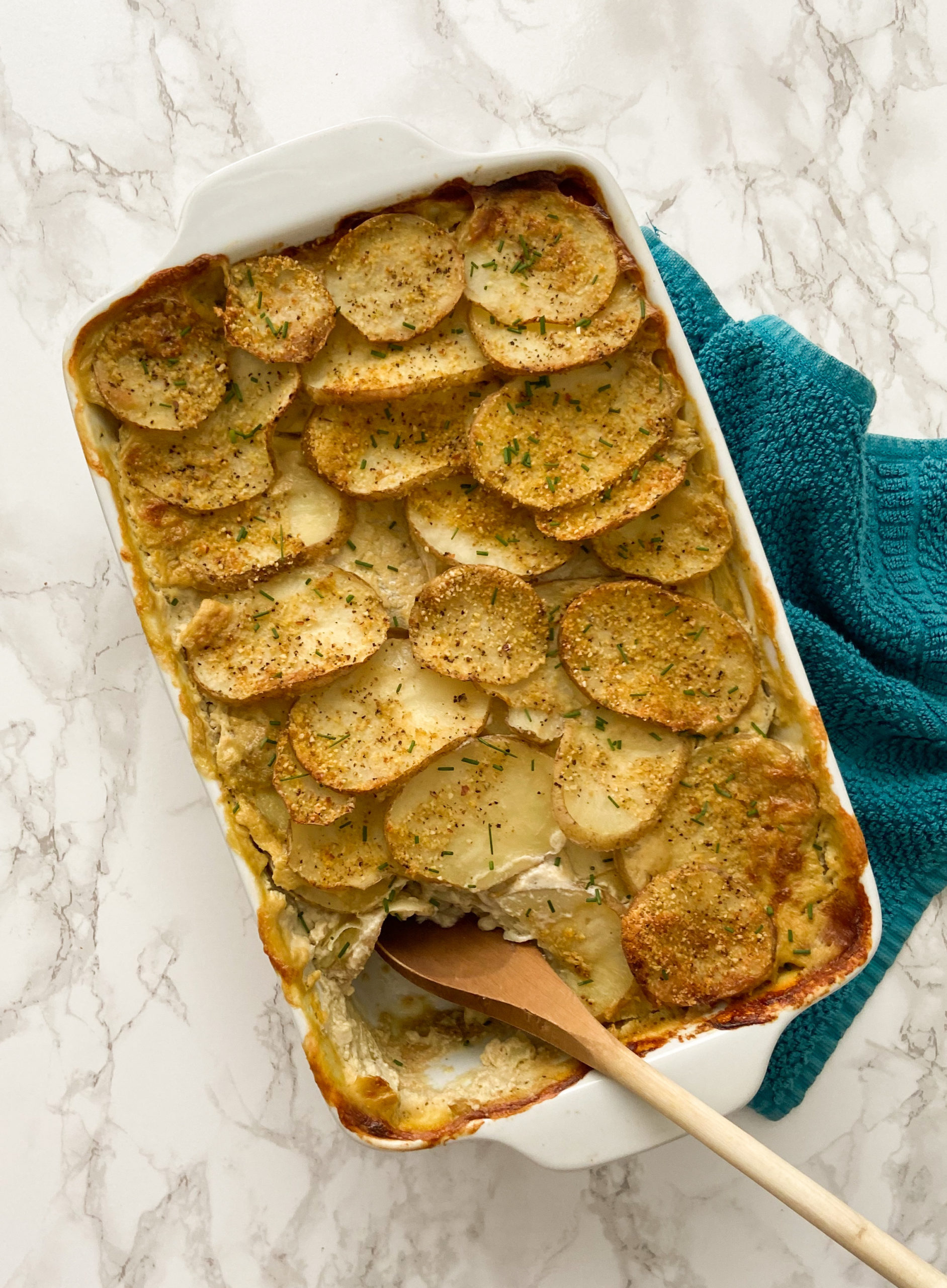 Vegan Scalloped Potatoes - Live Simply Healthy