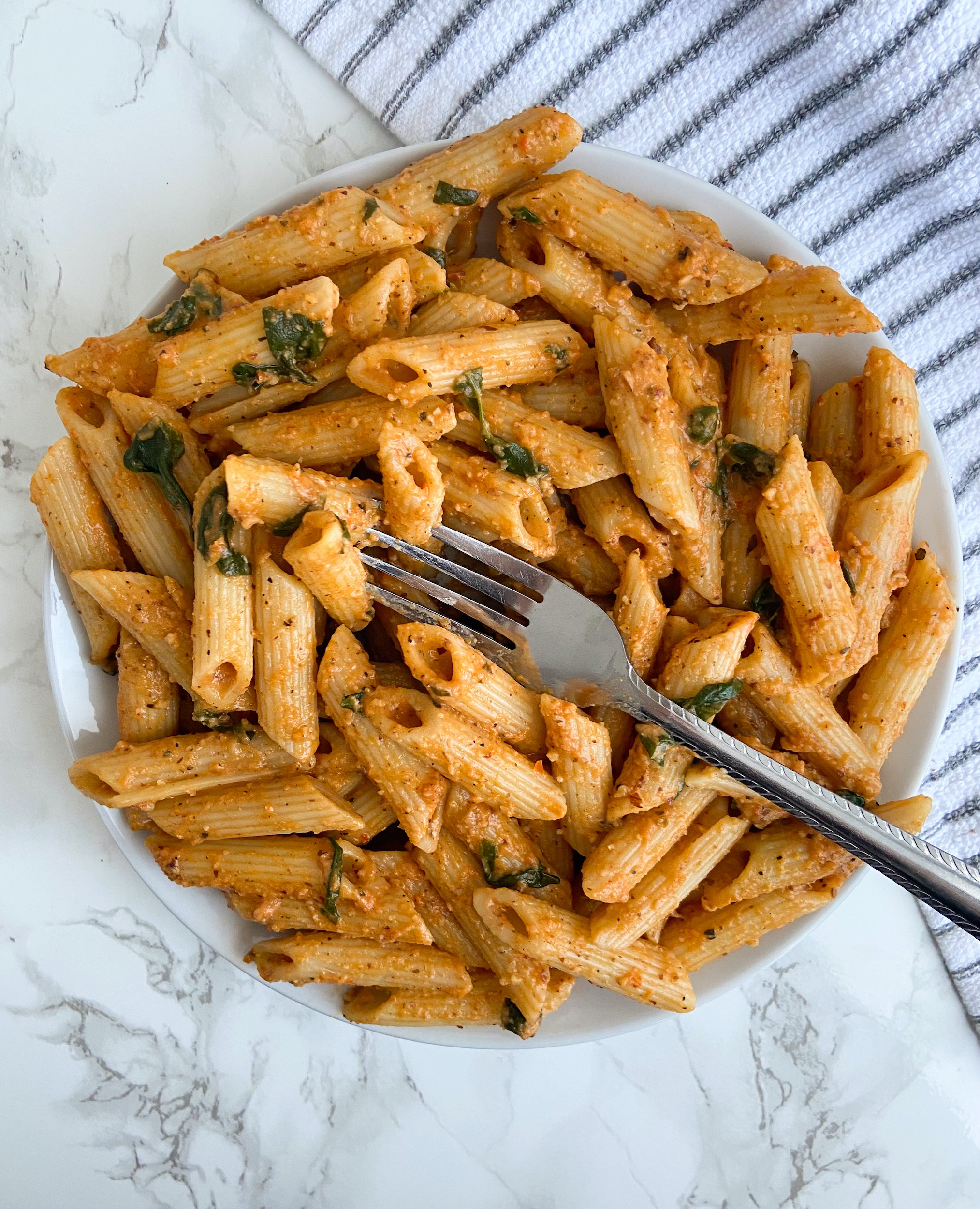 Vegan Romesco Pasta (Gluten-Free!) - Live Simply Healthy